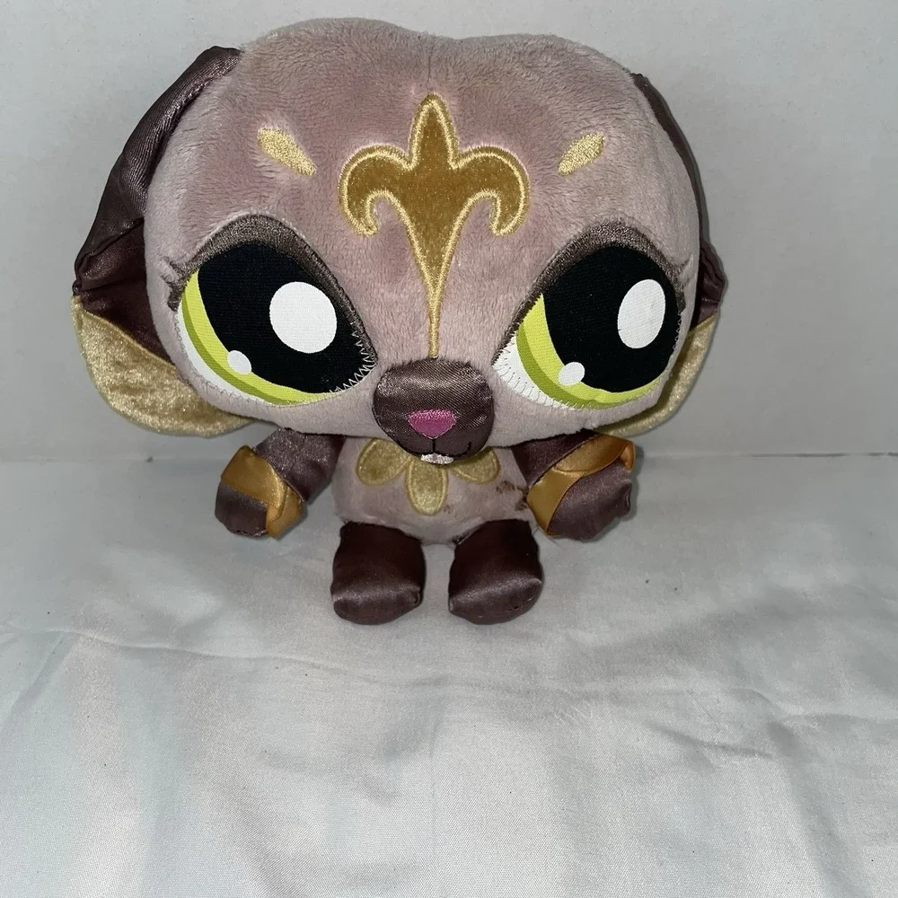 2008 Hasbro Plush Littlest Pet Shop LPS Sassiest Dog Stuffed Animal Toy Doll 8